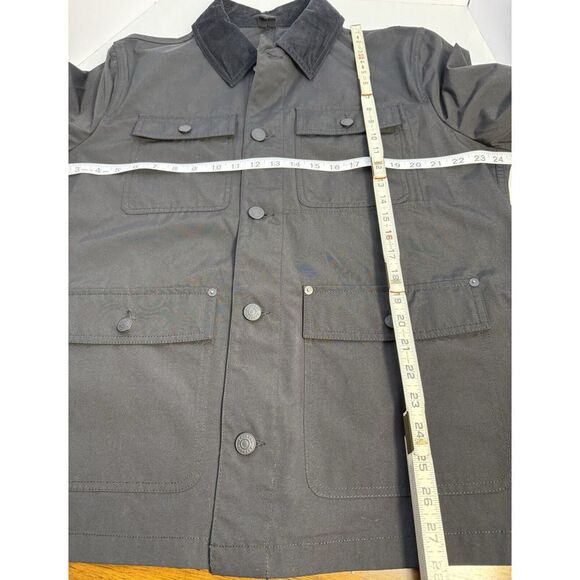 Express Field Jacket Black With Corduroy Collar Multi Pocket Layering Mens Sz L - Picture 5 of 6